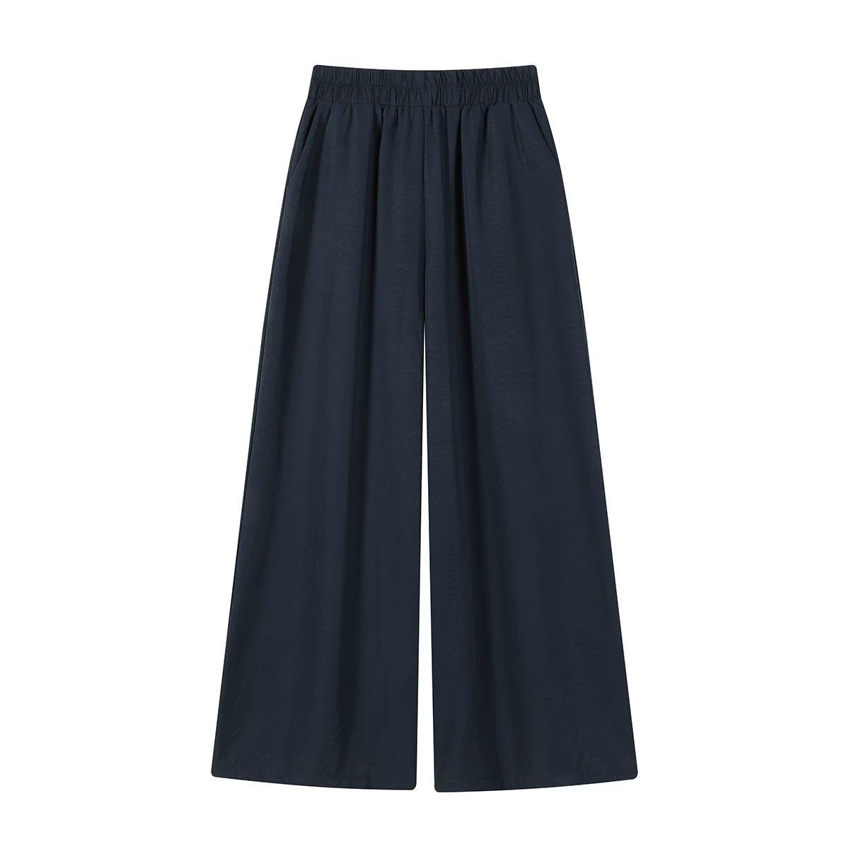 Bu ilin dəbli, geniş, dartılmış, qadınlar üçün gündəlik şalvarlar yüksək belli, arıqladıcı və yay üçün idealdır.