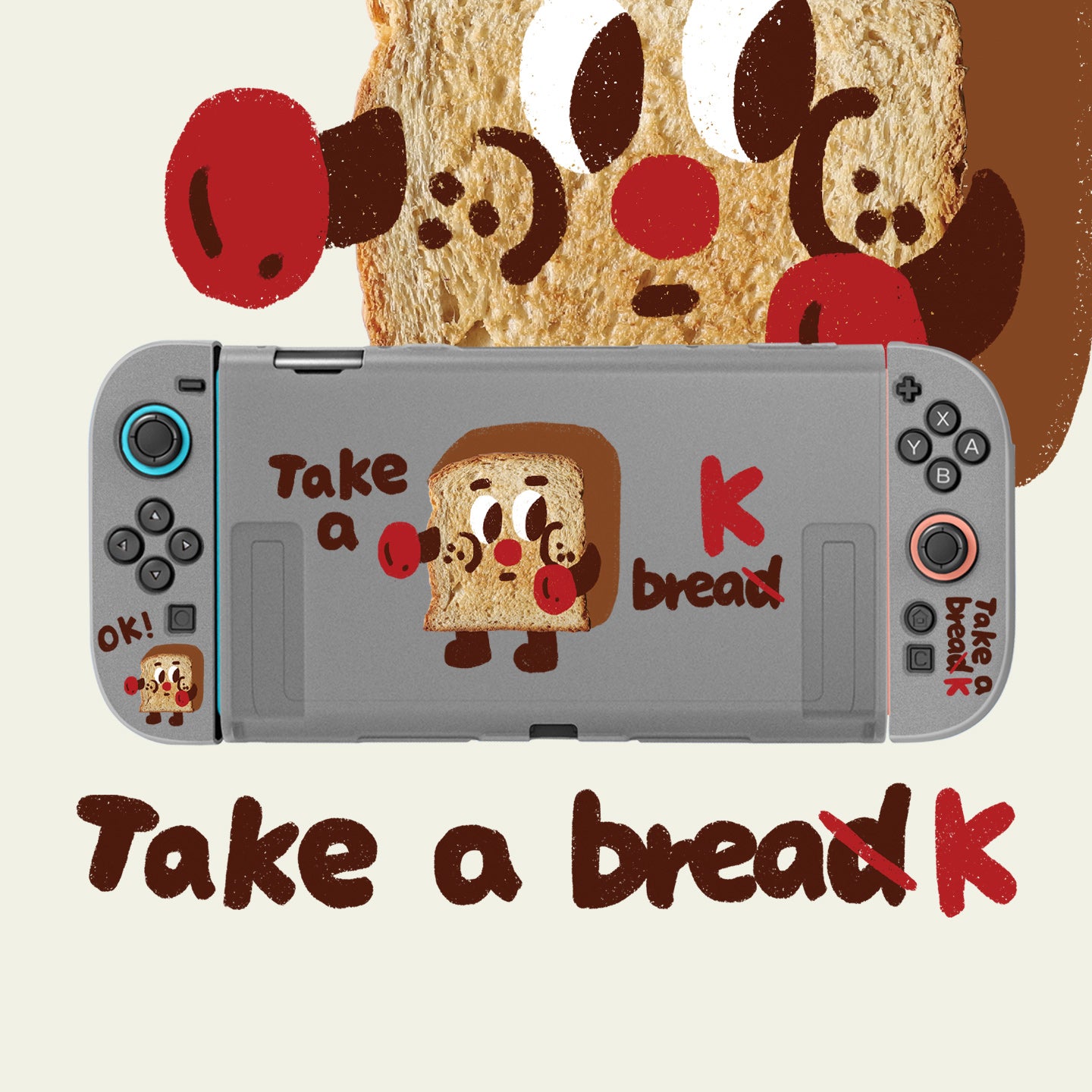 Yapon pişiyi düyü boks tostu Nintendo açarı qoruyucu qutu oled ayrı tutacaq qoruyucu qutu tpu yumşaq