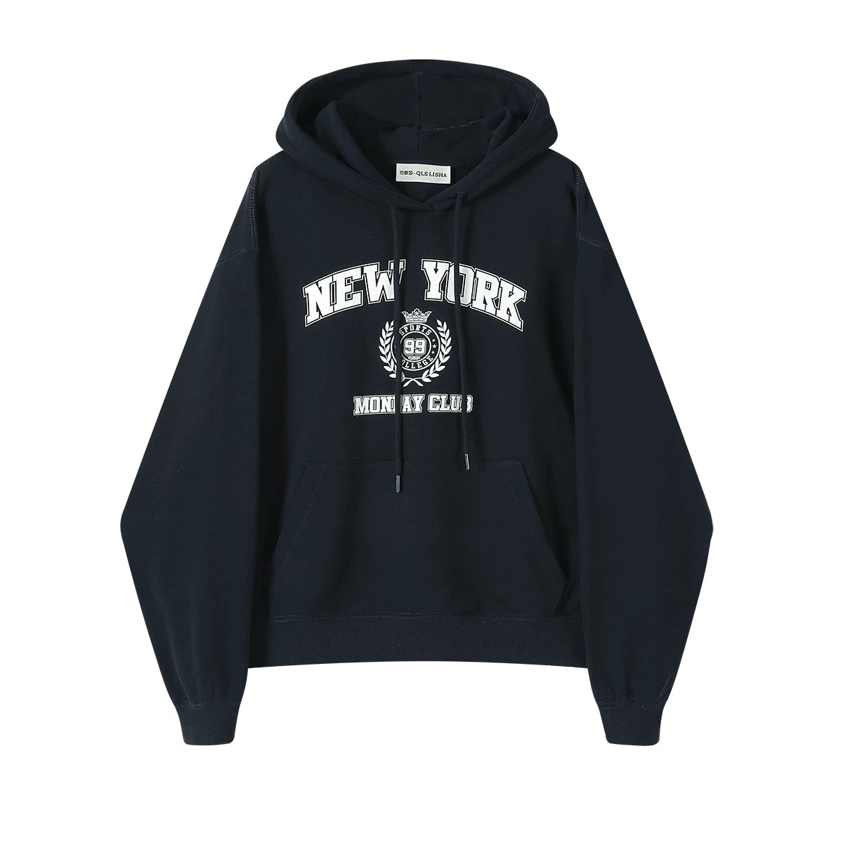 Cholisa Boz Amerika üslubunda başlıqlı, flis astarlı qalın sviter, Super şık, yeni yaz/payız/qış 2026 top/xarici geyim