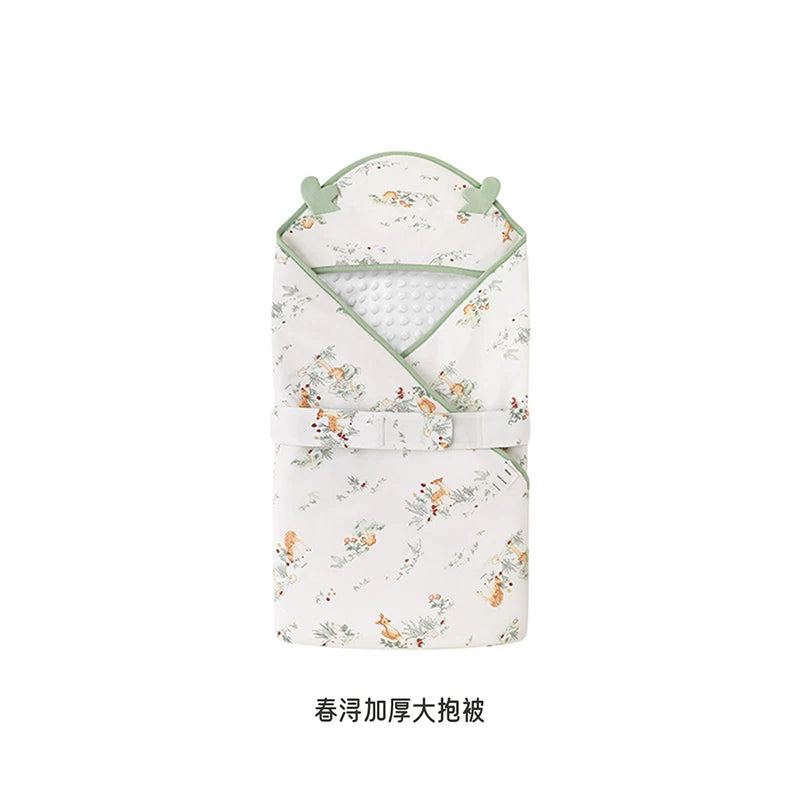 Ying's Körpə Bürünməsi Yorğanı Payız/Qış Üslubunda 5A Antibakterial Yenidoğulmuş Körpə Qış Bürünməsi Yorğanı Qalınlaşdırılmış Temperatur Sabiti Qorxuya Qarşı Bürünmə