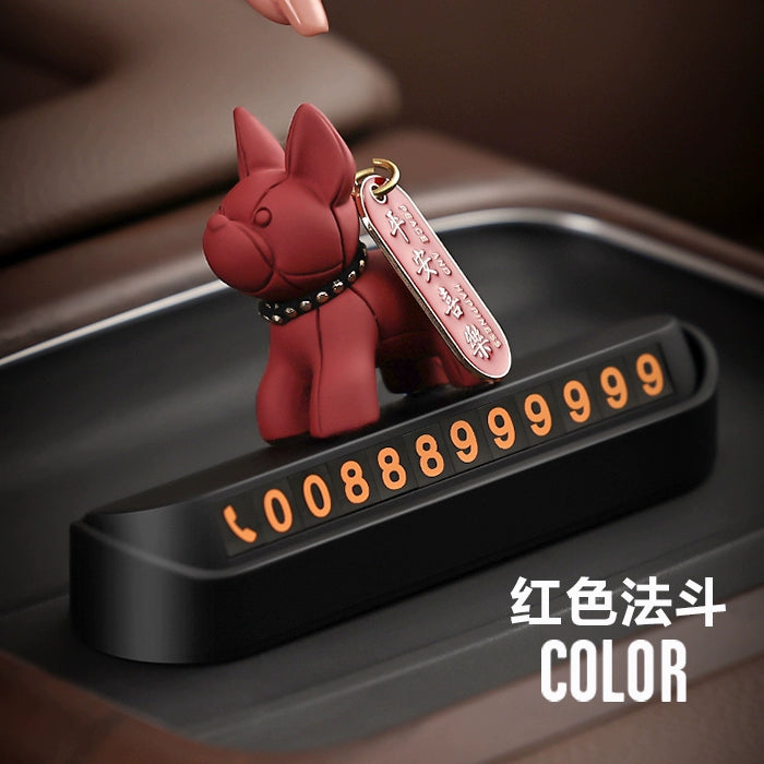 Tuhao FA İt Döyüşən Avtomobil Müvəqqəti Dayanacaq Telefon Nömrəsi İşarəsi Avtomobil Dekorasiyası Avtomobil Müvəqqəti Parkinq Kartı Dayanacaq Kartı