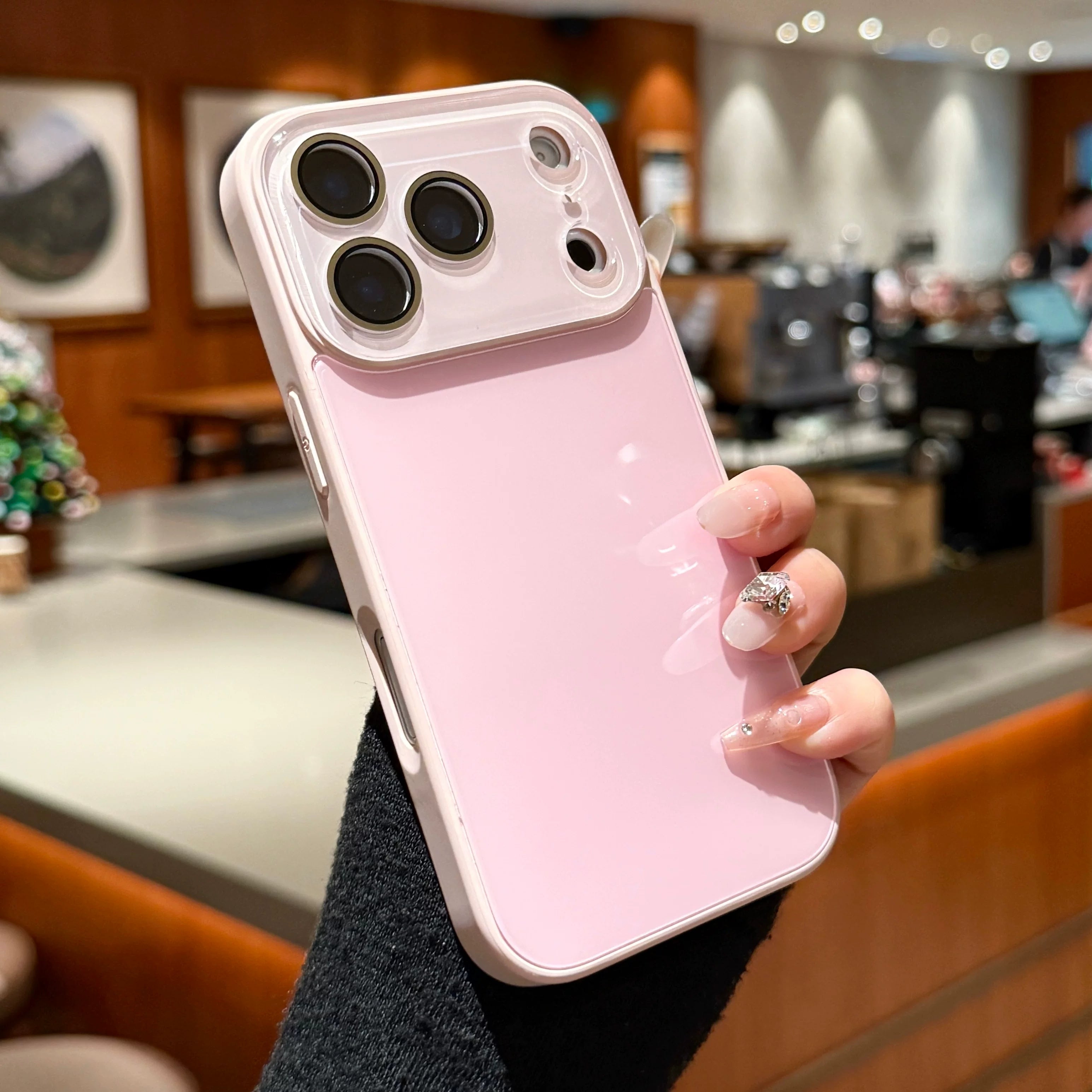 Apple 17promax mobil telefon qutusu üçün uyğundur iPhone16pro maye kristal şüşə 15plus qadın internet məşhur yeni stil 14 hər şey daxil 13 cüt 12 linza filmi 17AIR qabaqcıl anti-düşmə qoruyucu örtük