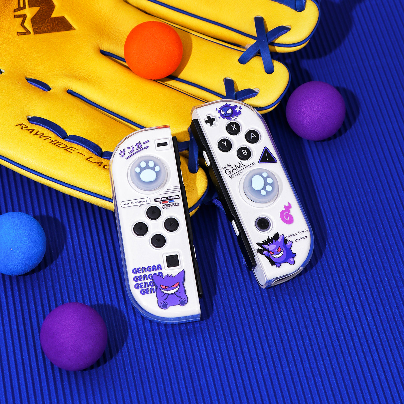 switch2 qoruyucu qutu OLED şəffaf qutu ns batareyanın ömrünü birləşdirə bilən baza split silikon qoruyucu qutu anime Gengar