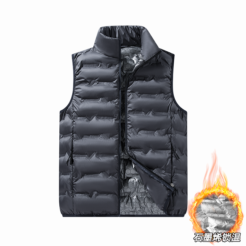 Paul's Kişilər üçün Yüksək Yaxalı Pambıq Jilet, Koreya üslubunda, Çoxfunksiyalı, Dəbli, Trendli, İsti, Payız və Qış Üst Geyimləri