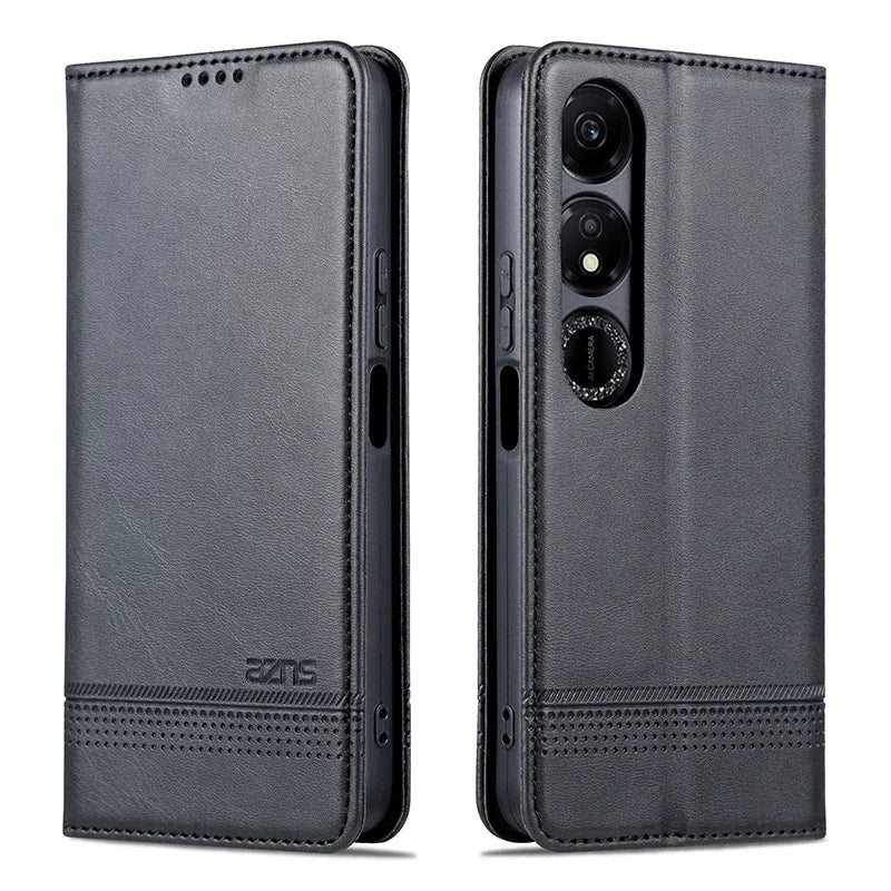 Honor Play 40 flip phone case, Honor Play 40 protective case, shockproof leather case, full coverage, soft silicone, suitable for men and women with business style.