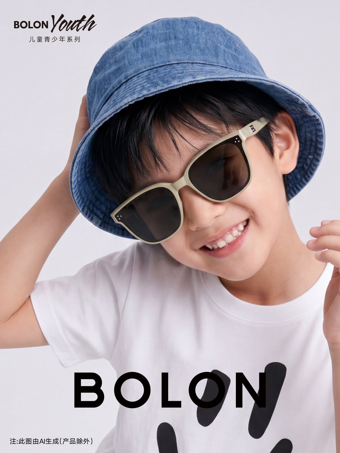 BOLON Tyrannosaurus valideyn-uşaq körpə gözünü qoruyan uşaq açıq günəş eynəyi BK5022 kvadrat günəş eynəyi BL3255