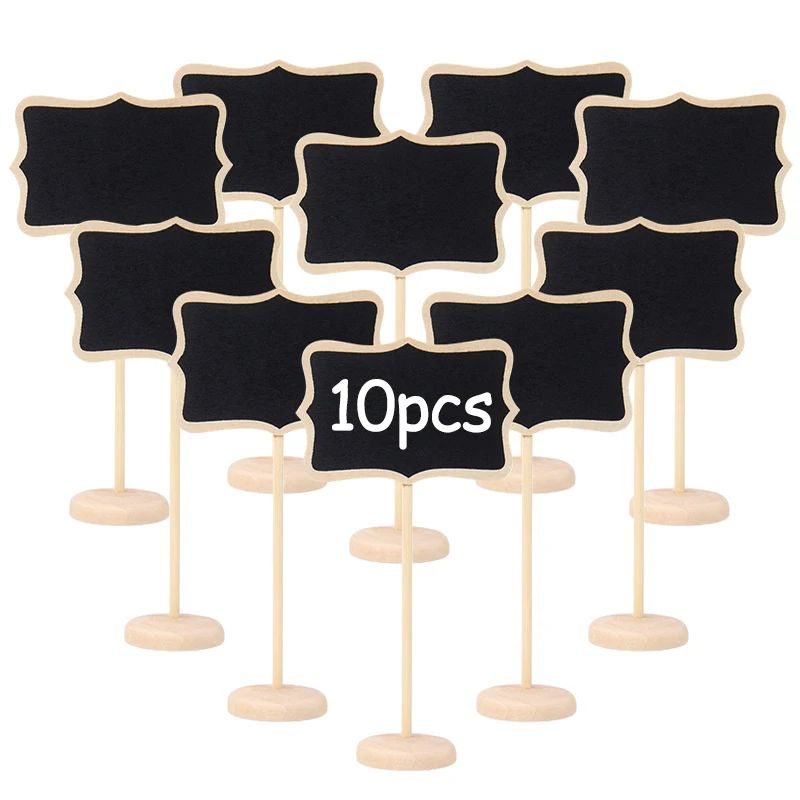 Wedding Chalkboard Mini Wooden Chalk Message Sign Food