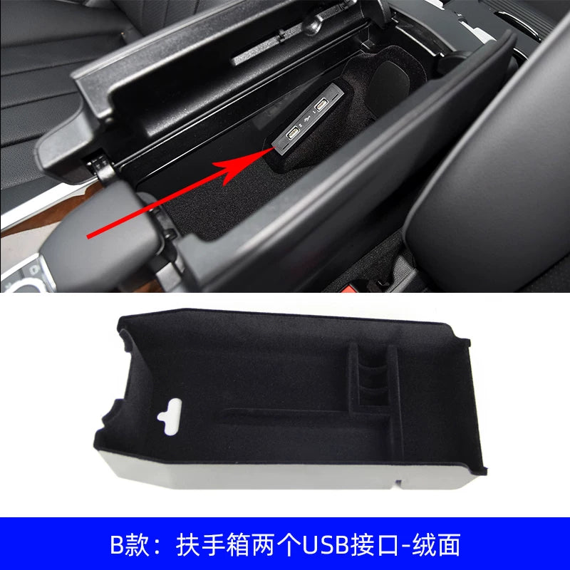 Mercedes-Benz E-Class storage box, E180L interior modification center storage box, E260L armrest storage box