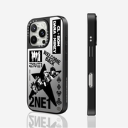 CAREGNBA kobrendli incəsənət yüksək səviyyəli Crow Heart Cross Apple 17ProMax cib telefonu üçün korpus iPhone16pro maqnit 14plus güzgü 15 payız əleyhinə 12 internet məşhuru 11 moda 13
