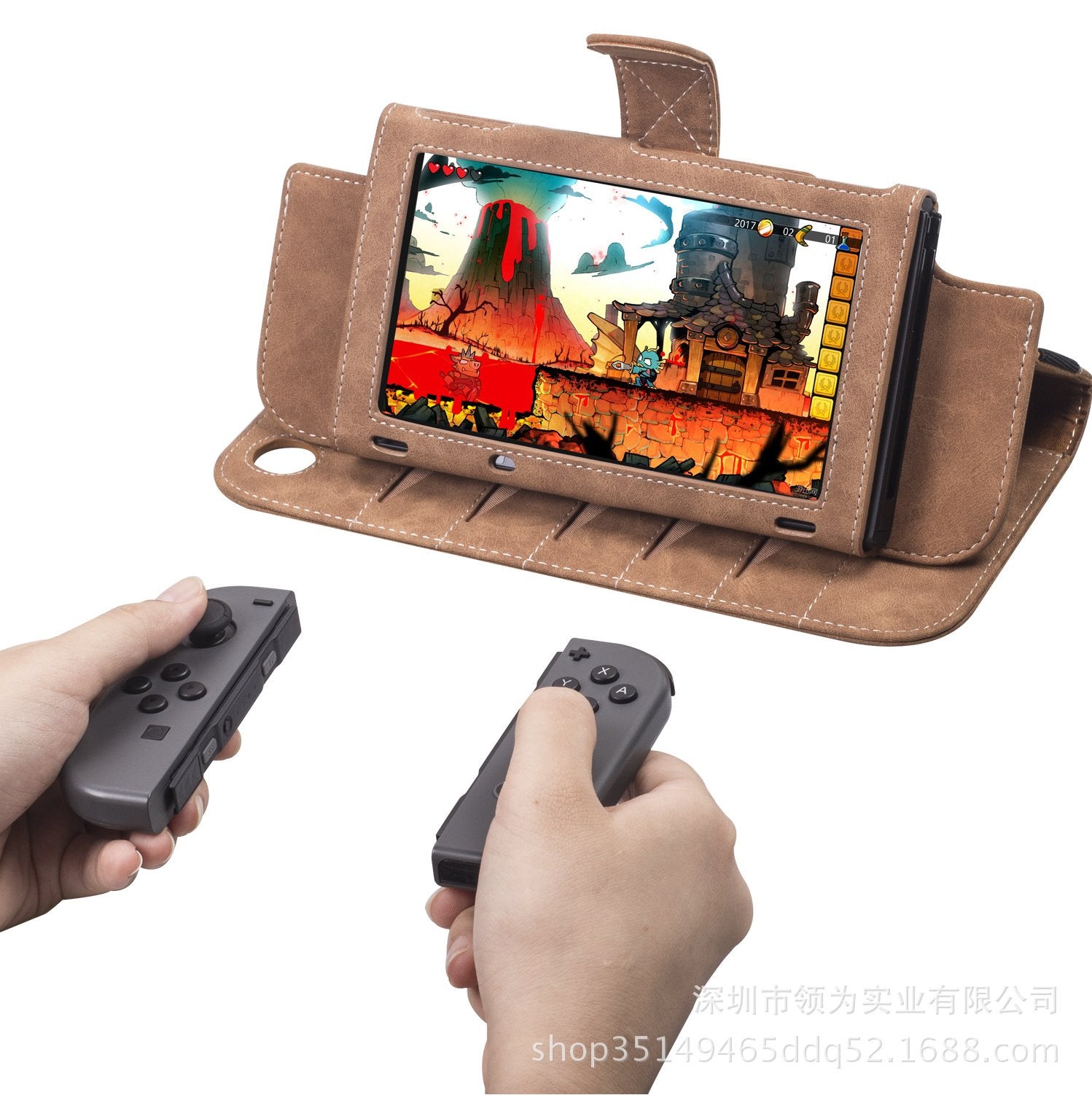 Nintendo keçid kartı qoruyucu qutu ns çoxfunksiyalı aksesuar saxlama çantası flip dəri qutusu orijinal dəri OLED qutu qutusu