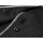 Cholisa Koreya üslubunda, qış üçün qalınlaşdırılmış, Hepburn üslubunda, yüksək keyfiyyətli tünd boz yun palto, payız üçün qısa yun top.