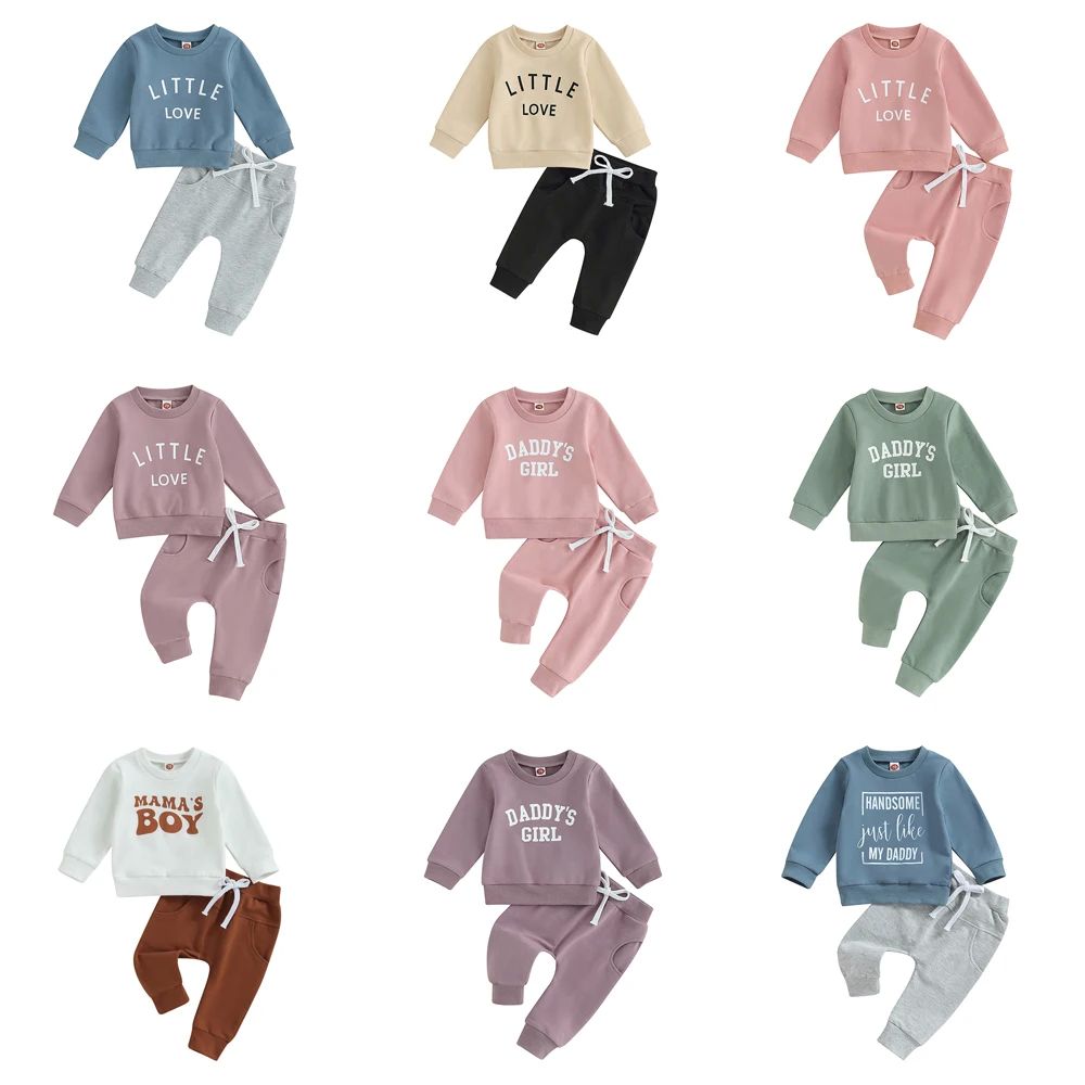 Yenidoğulmuş Körpə Qızlar üçün Geyim Dəstləri Payız Uşaq Uşaqları Oğlanlar üçün Let