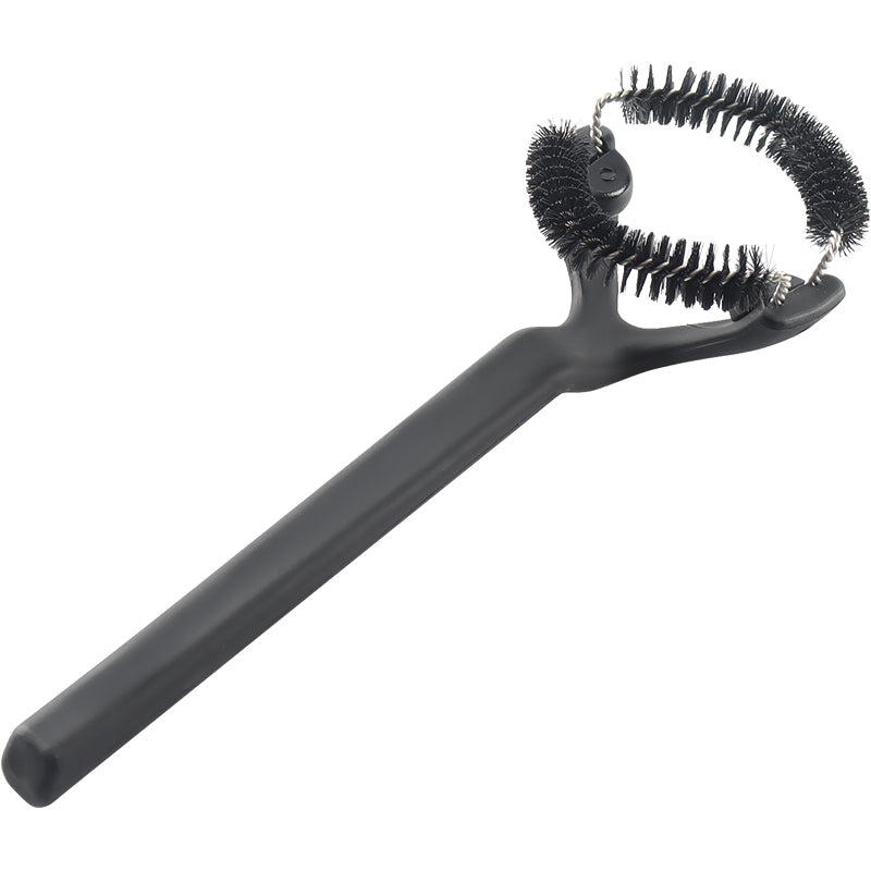 İtalyan yarı avtomatik 58MM51MM qəhvə fırçası plastik qəhvə təmizləmə fırçası qəhvə maşını dəyirmi baş fırçası dəmləmə başlığı