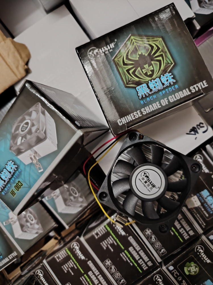 Huaxia Haofeng HF-003 6CM Bensan 370 radiator P3 fan 12V Qara Hörümçək