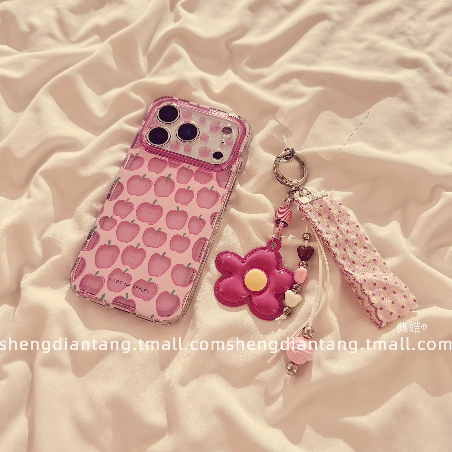 Niş ikiqat çəhrayı Apple Apple 17ProMax cib telefonu üçün qab iphone17 yeni 16pro girl 15 kreativ 14 qabaqcıl qadın modeli 16promax yumşaq silikon qoruyucu örtük zənciri