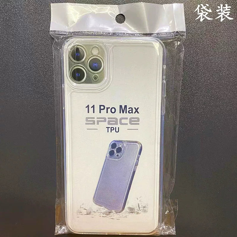 Apple 17Air 16E 16Pro kosmik şəffaf qutu 15Plus yumşaq çanta 17ProMax XR eynək Telefon 12 mobil telefon qutusu 11 XR yüksək şəffaflıq 8Plus 6S hər şey daxil XSMax 7 üçün uyğundur
