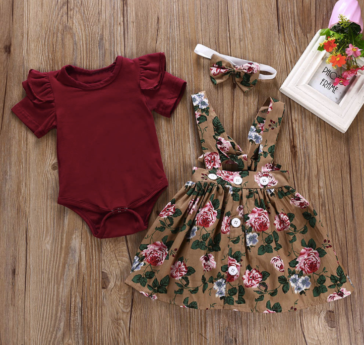 donu Clothing girl Baby Girls Kids Etek Romper Clothings