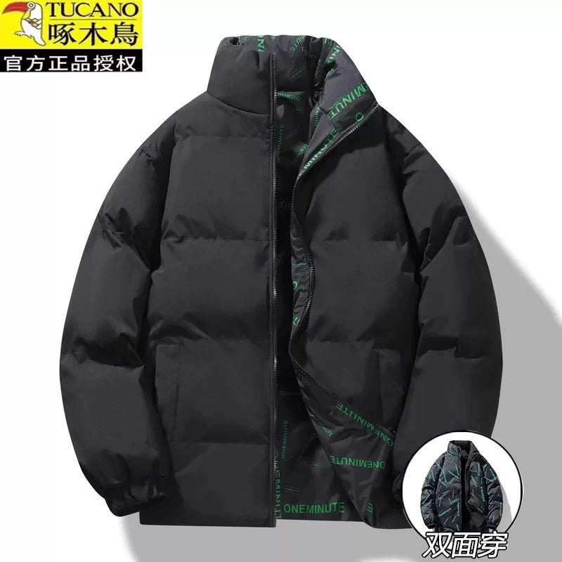 Woodpecker Kişilər üçün Aşağı Gödəkçə, Qış Şort Modeli, 2025 Yeni Gündəlik Pambıq Yastıqlı Gödəkçə, Başlıqlı, Çoxfunksiyalı, Qalın Pambıq Yastıqlı Palto, Dəbli