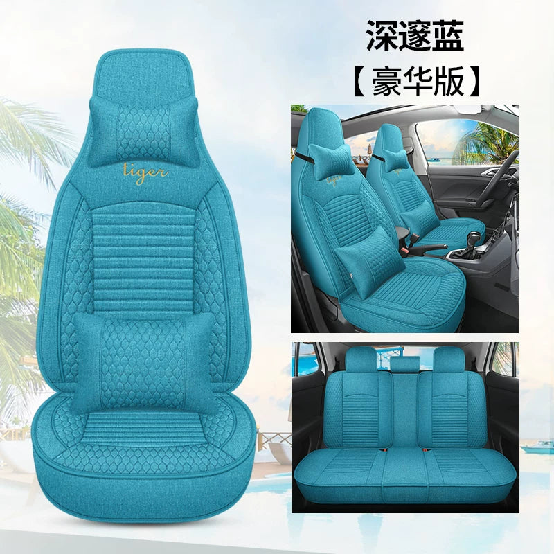 2025 BYD Song PLUS Smart Driving Edition EV Lüks Model Oturacaq Üzlükləri, Kətan Oturacaq Üzlükləri, Bütün Mövsümlər üçün Avtomobil Oturacaq Yastıqları
