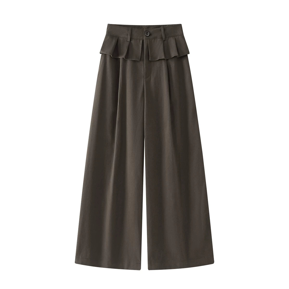 Chorissa Retro Amerika Üslubunda Boş BF Üslubunda Geniş Ayaqlı, Tənbəl Üslublu Dizaynlı və Arxalı Pərdəli Şalvar - Yaz Aylarında Qadınlar Üçün Çoxfunksiyalı Gündəlik Şalvar