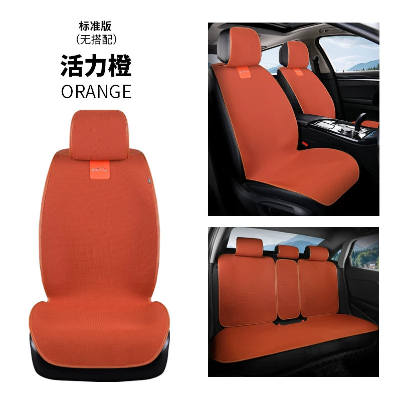 Yüksək keyfiyyətli avtomobil oturacağı yastıqları, bütün mövsümlər üçün universal kətan nəfəs alan oturacaq üzlüyü, yarıqapalı oturacaq üzlüyü, bağlama tələb olunmur.