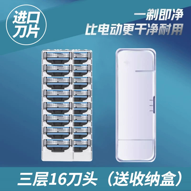 Gillette Sharp 3 üç qatlı kişi ülgücünün əl ülgücünün başının dəyişdirilməsi üçün uyğundur