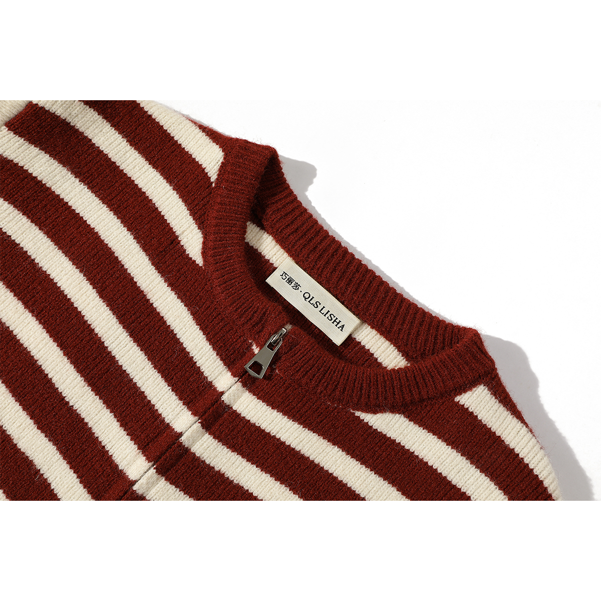 Chola Lisa Qırmızı Kardiqan Qadın Sviteri, 2026 Yaz/Payız/Qış Yeni İl Geyimi, Qısa Örgü Top