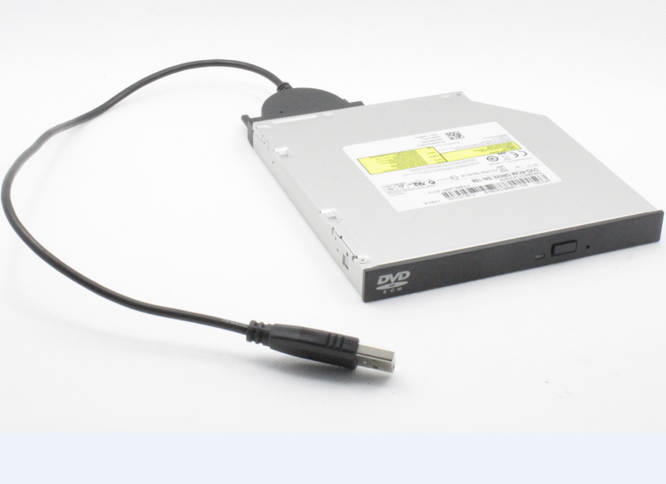 Noutbuk optik sürücüsü SATA-dan USB asan sürücü kabeli xarici optik sürücü qutusu adapter kabeli USB xarici 7+6 çevirmə kabeli