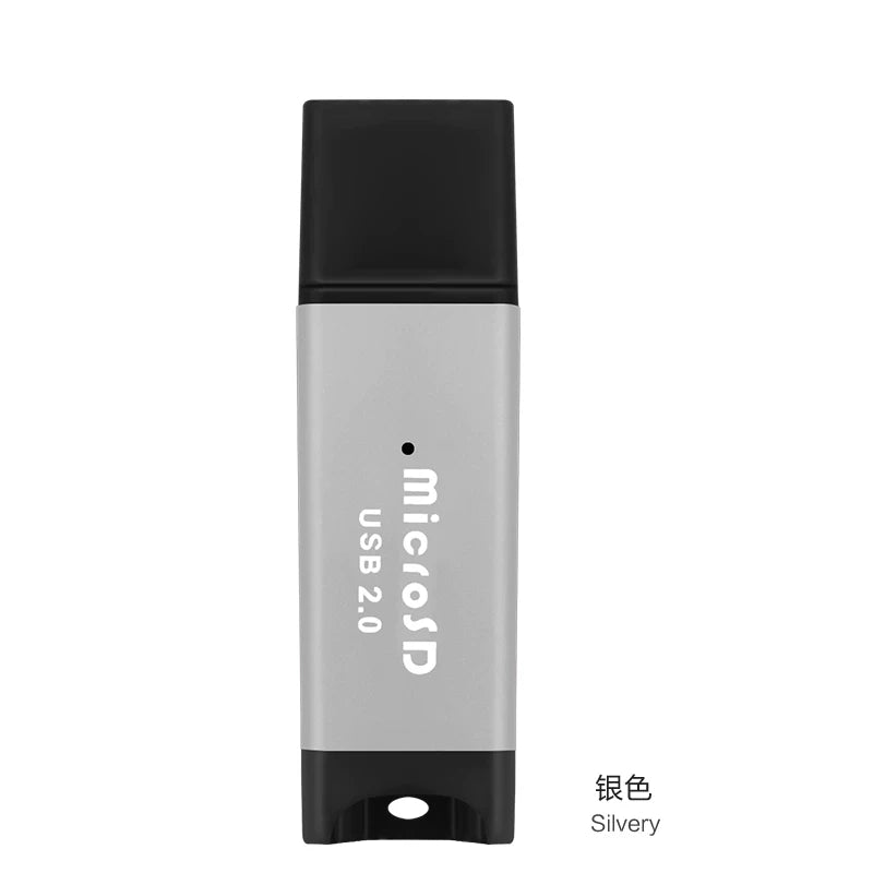 Baitong Alüminium Alaşımlı Metal Mini Micro SD Yüksək Sürətli TF Kart Yaddaş Kartı Universal Mobil Telefon Kompüter Kart Oxucusu Topdansatışı