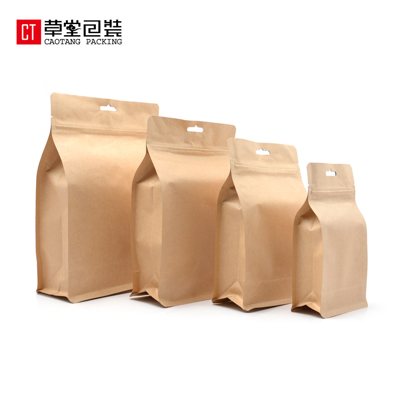 Kraft kağız 3D üçölçülü çay qalay folqa fermuar çantası yarım pişik çay kilidli çanta çiçək və qədim ağac çay çay qablaşdırma
