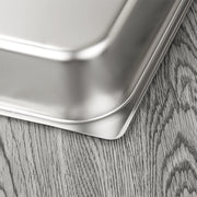 Paslanmayan poladdan qapaqlı hövzə kvadrat hövzə 1/2 qızardılmış kvadrat qazan yeməkxana yemək hövzəsi bufet boşqab fast food yük maşını hövzəsi