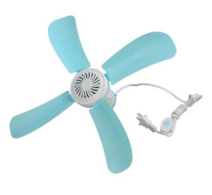 Huajiu dörd yarpaqlı kiçik tavan ventilyatoru çarpayı yataqxanası ventilyatoru mini 4 səhifəlik kiçik fan tələbə ağcaqanad torlu fan səssiz tavan ventilyatoru