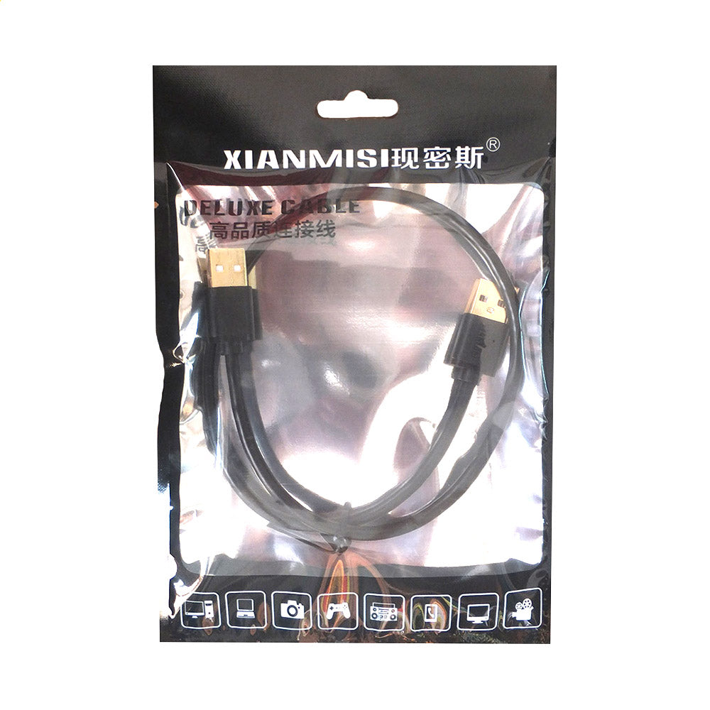 İndi Miss USB məlumat kabeli kişidən kişiyə mobil sabit disk məlumat kabeli laptop radiatorunun elektrik kabeli