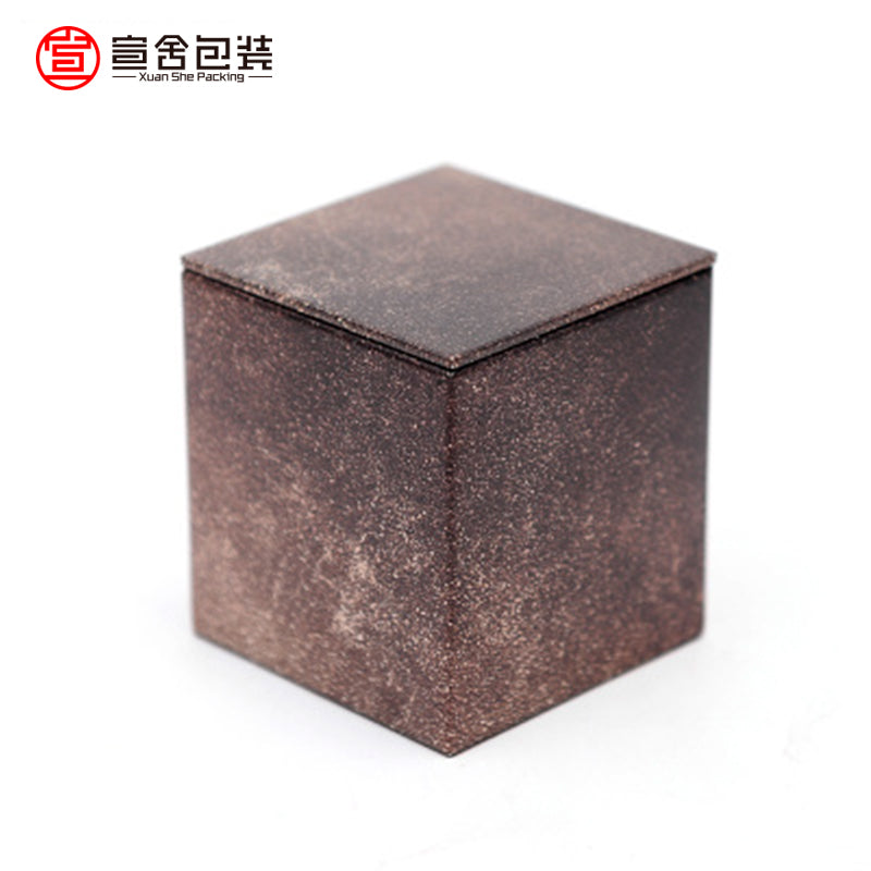 Antik kvadrat düz bucaqlı çay qabı universal retro qalay qab çay qablaşdırma portativ biskvit çay parçası qalay qutusu