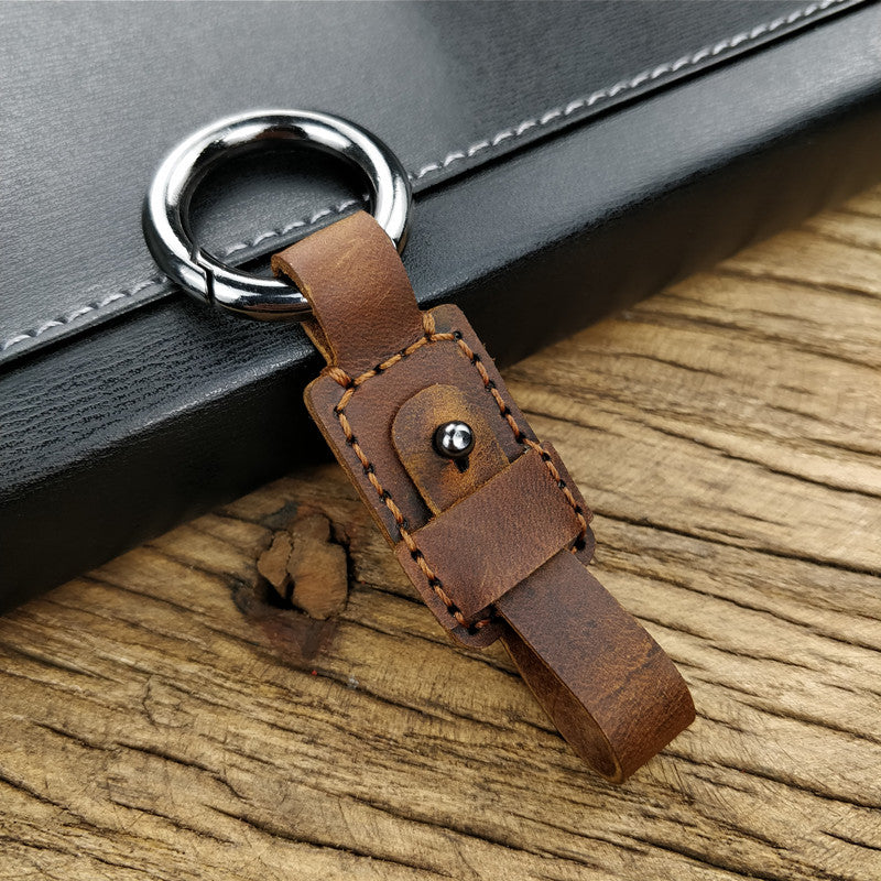 Car key chain, unisex, genuine leather, Volkswagen, Audi, Mercedes-Benz, BMW, Ford, Toyota, Korean style.