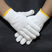Əməyin mühafizəsi əlcəkləri, yüksək keyfiyyətli sarı cuna pambıq, iş üçün fabrik pambıq cuna əlcəklər, maşın təmiri yun pambıq örtük və polyester