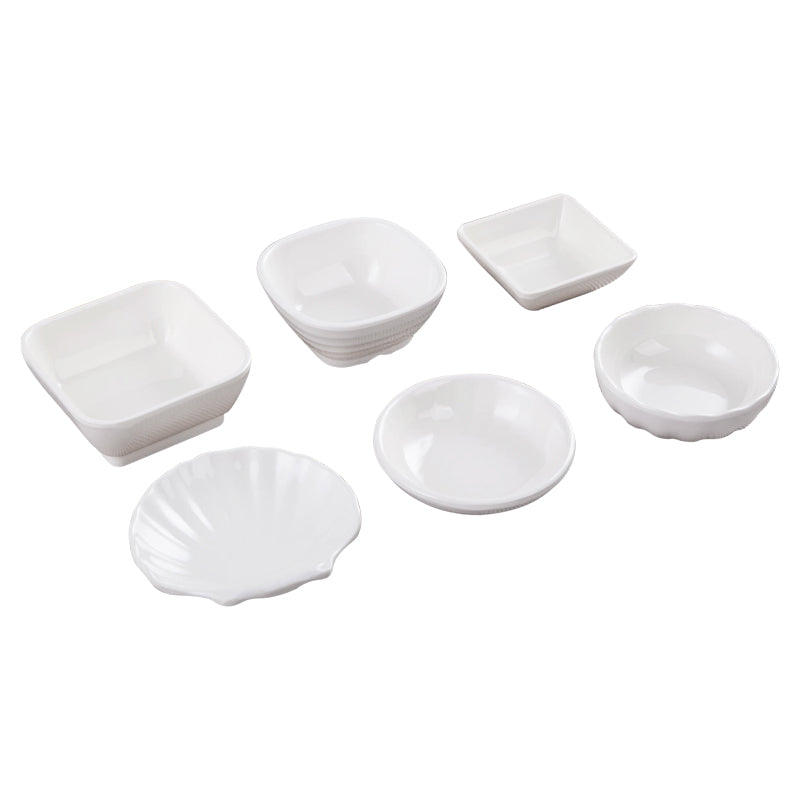 Plastik ləzzətli qab, sirkə qabı, soya sousu qabı, otel melamin qabı, yeməkxana üçün ədviyyat, kiçik kasa, tərəvəz bölməsi, daldırma sousu qabı