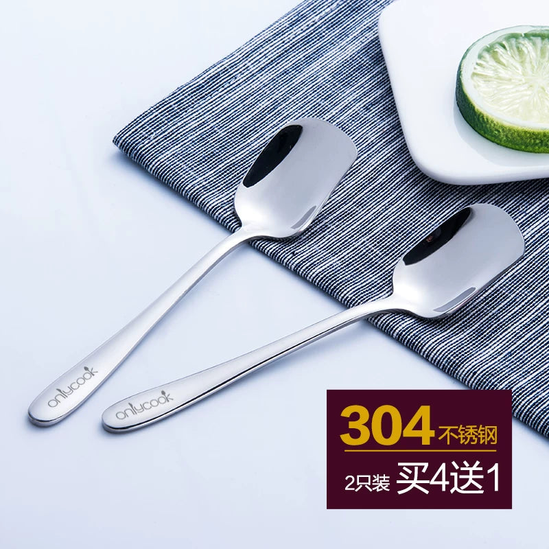 onlycook 2-paket 304 paslanmayan polad desert qaşığı qəhvə qaşığı nəfis kiçik qaşıq dondurma qaşığı dondurma qaşığı