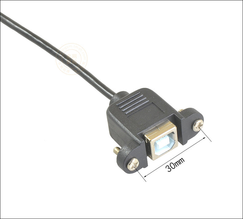 Sağ bucaqlı USB B tipli kişidən qadına sol və sağ 90 dərəcə dirsək printer skaneri uzadılması kvadrat port kişidən qadına USB-B kişidən B qadına sabit qulaq məlumat kabeli ilə