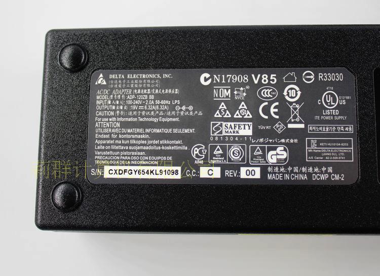ASUS Delta 19V6.32A güc adapteri ADP-120ZB BB Haier hamısı bir yerdə kompüter adapteri