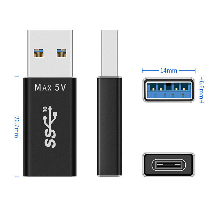 Type-C dişi usb3.1 kişi adapter usb3.1 qadın kompüter interfeysi yüksək sürətli orijinal məlumat kabeli