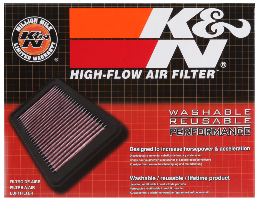 KN air filter with advanced styling, compatible with Lexus IS200 KN high flow air filter element cleaner.