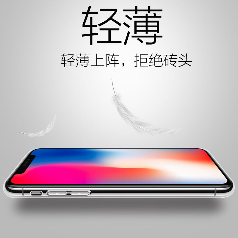 IPhoneXsMax mobil telefon qutusu Xr Apple X yumşaq qabıqlı IPhoneX şəffaf üçün uyğundur