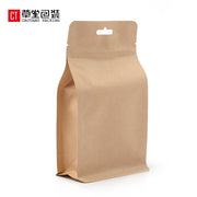 Kraft kağız 3D üçölçülü çay qalay folqa fermuar çantası yarım pişik çay kilidli çanta çiçək və qədim ağac çay çay qablaşdırma