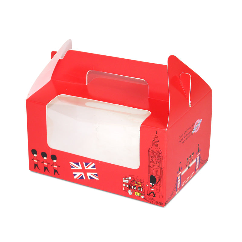Tək 1/2/3/4/6/12 ədəd portativ pəncərə cupcake qutusu mus kəpək puding şüşəsi yumurta tart qablaşdırma qutusu