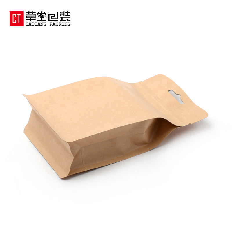 Kraft kağız 3D üçölçülü çay qalay folqa fermuar çantası yarım pişik çay kilidli çanta çiçək və qədim ağac çay çay qablaşdırma