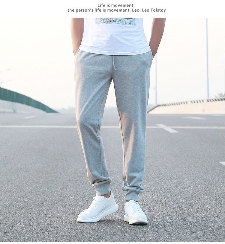 Kişi idman şalvarı, təmiz pambıq, yun astarlı, qalınlaşdırılmış, payız və qış gündəlik qaçış şalvarı, böyük ölçülü, fitnes idman şalvarı