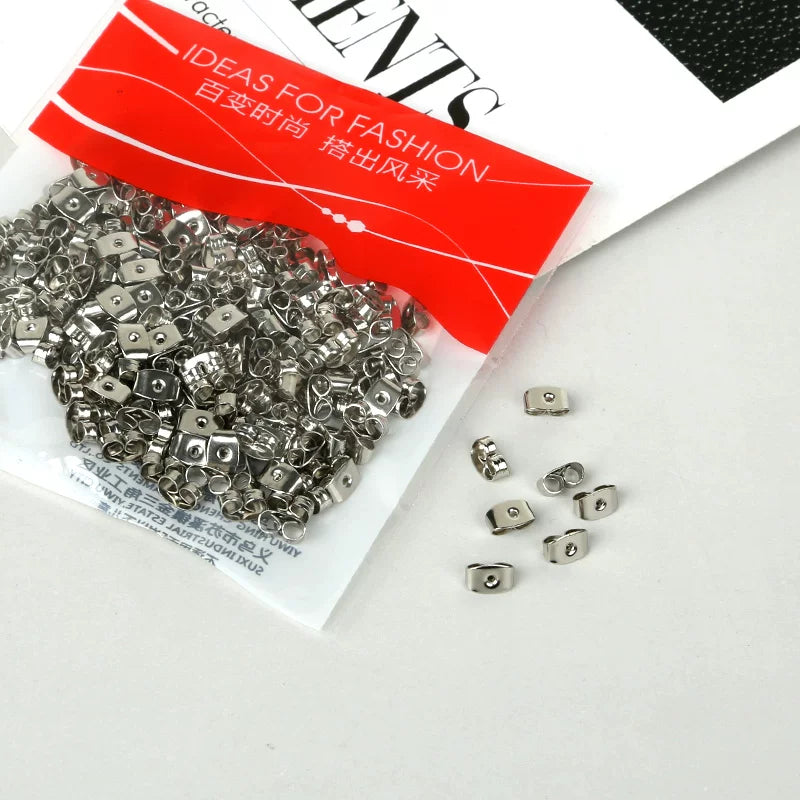 sırğa arxasına taxmaq sırğalar metal qulaq tıxacları qulaq tıxacları qulaq zərgərlikləri öz əlləri ilə hazırlanmış material kəpənək gülləsi sırğa tokası