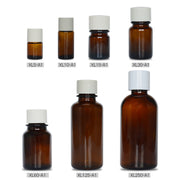 5ml qəhvəyi ləzzətli alt butulka şüşəsi 15ml ədviyyat 30ml şəffaf möhürlənmiş işığa davamlı boş şüşə 125ml zəng ağzı