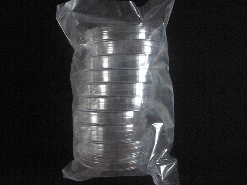 Petri qabı 90 mm plastik petri qabı 15 q/dəst qatılaşdırılmış EO sterilizə olunmuş 10 ədəd/çanta